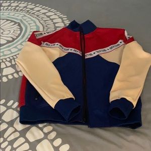 Rich star multicolor zip up sweater